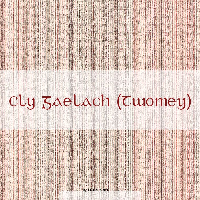 Cly Gaelach (Twomey) example